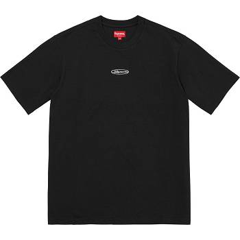 Suéteres Supreme Oval Logo S/S Top Negras | Supreme 292ZG